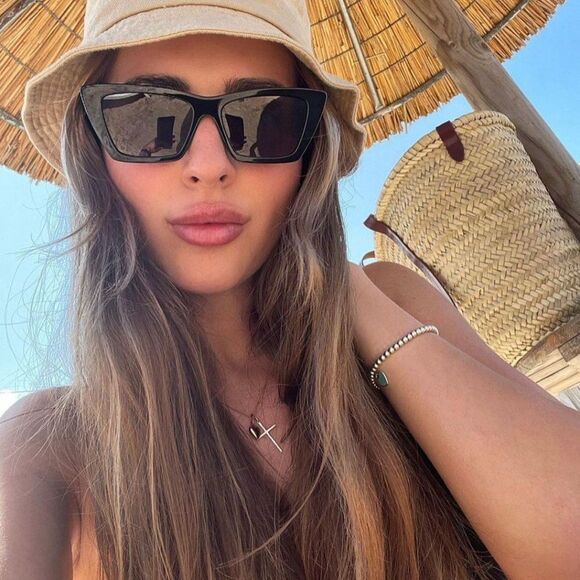 💯 NEW SAINT LAURENT SL276 MICA 001 BLACK GREY SUNGLASSES - Picture 3 of 14